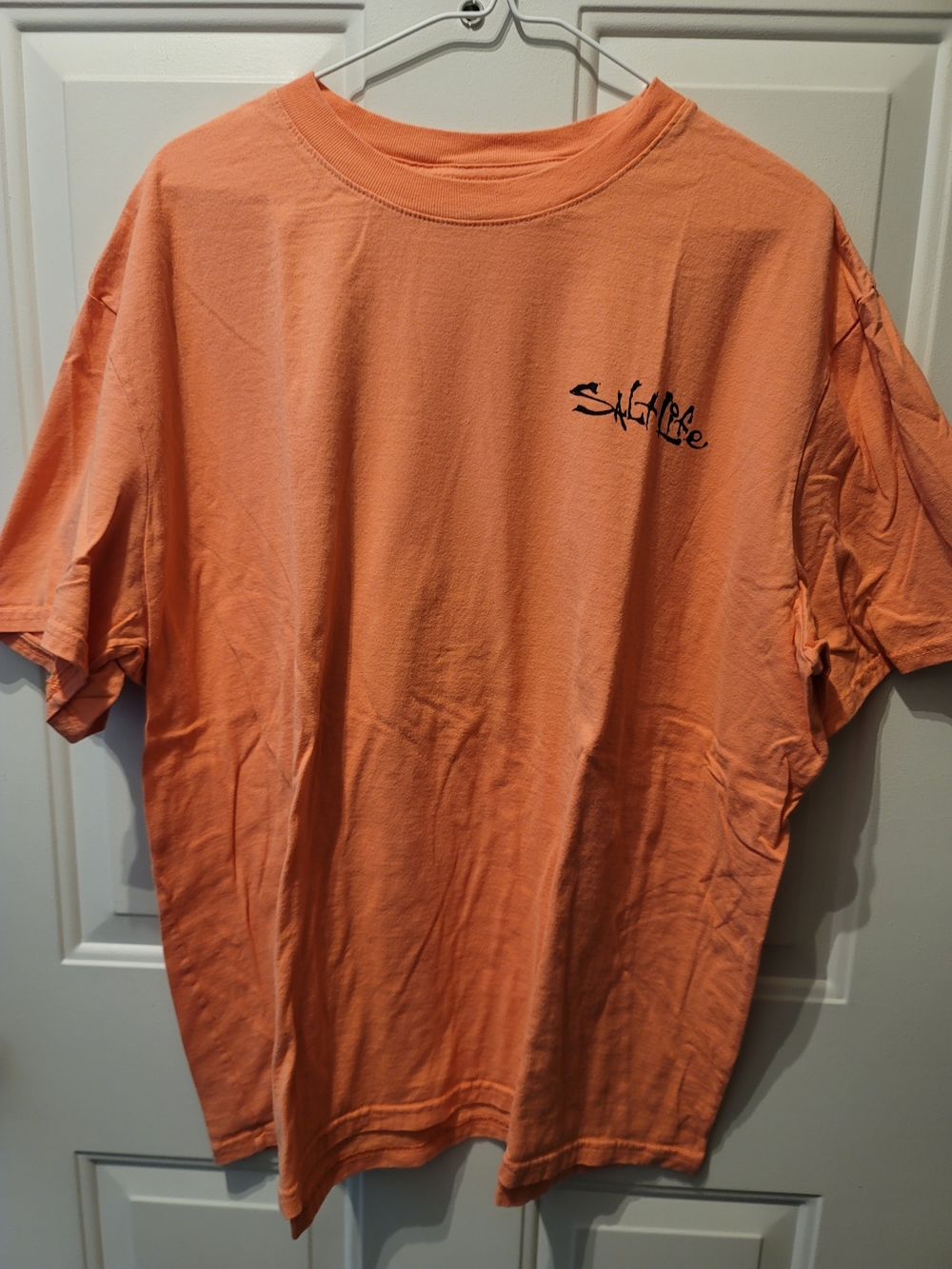 Salt Life Orange Short Sleeve Crewneck T-Shirt with Chest Logo